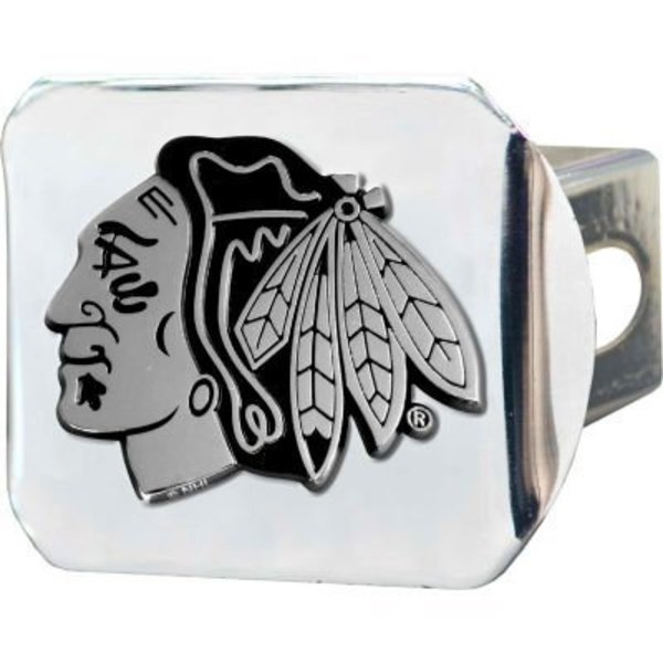 Fanmats NHL - Chicago Blackhawks - 3-D Chrome Hitch Cover 3-3/8" x 4" - 14963 14963